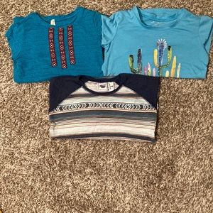 Three girls medium western Roper and Cruel Girl like EUC blue turquoise